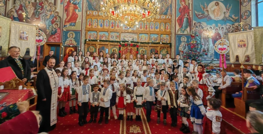 Etnicii ucrainieni din Maramureș sărbătoresc Crăciunul