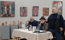 Dialog între sculptură, poezie și muzică, prilejuit de împlinirea a 70 de ani ai maestrului Ioan Marchiș, la Muzeul Județean de Artă „Centrul Artistic Baia Mare”