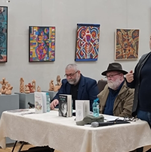 Dialog între sculptură, poezie și muzică, prilejuit de împlinirea a 70 de ani ai maestrului Ioan Marchiș, la Muzeul Județean de Artă „Centrul Artistic Baia Mare”