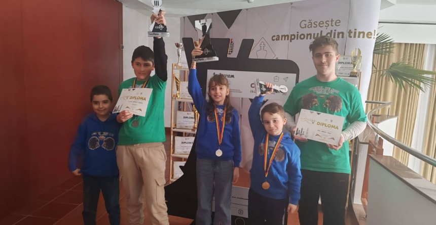 Performanțe frumoase pentru șahiștii Clubului Tinerii Lei Baia Mare la ChessMania