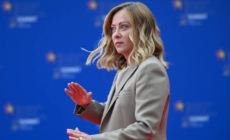 Giorgia Meloni a fost pictată ca înger într-o biserică din Roma