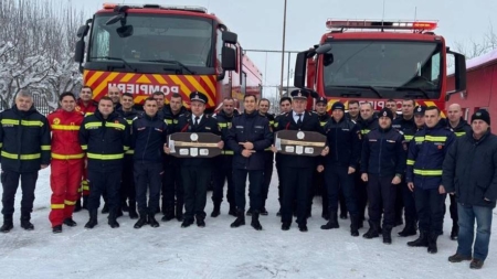 Final de misiune pentru doi pompieri din Fărcașa