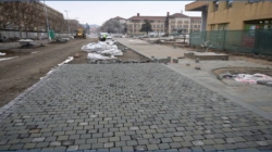 Lucrările din Piața Revoluției din Baia Mare continuă