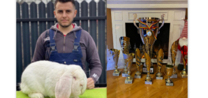 Cosmin Cozma, maramureșeanul care a transformat cadoul primit de la bunic în performanță internațională în creșterea iepurilor de rasă