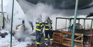 Intervenție a pompierilor în Recea