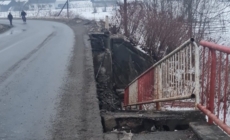 Circulație închisă pe un tronson din DJ 188, în Vișeu de Jos, după avarierea unui pod
