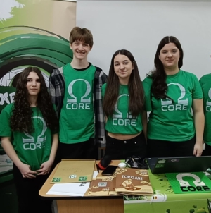 Echipa „Omega Core” de la Colegiul „Gheorghe Șincai” Baia Mare, locul I la categoria Designul Robotului din cadrul First Lego League