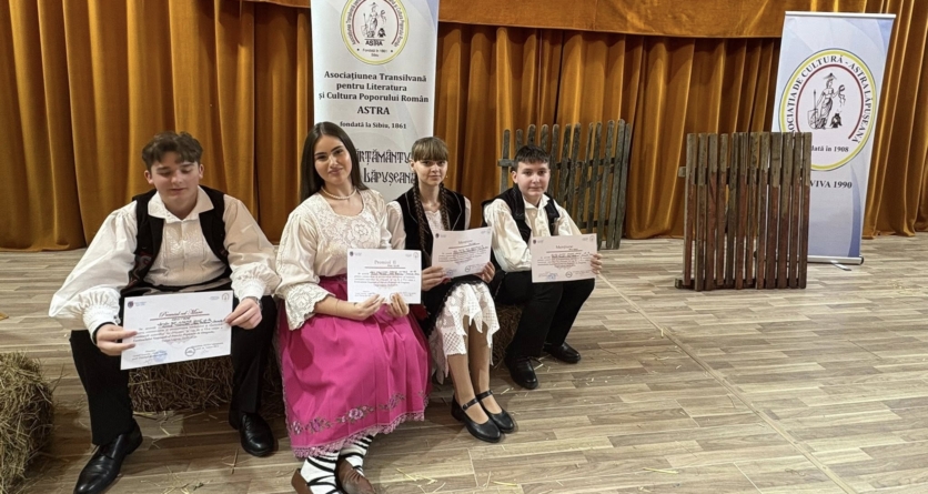 Patru elevi de la Liceul Teoretic „Ioan Buteanu” Șomcuta Mare, premiați la Festivalul Concurs al Poeziei Populare de Dragoste