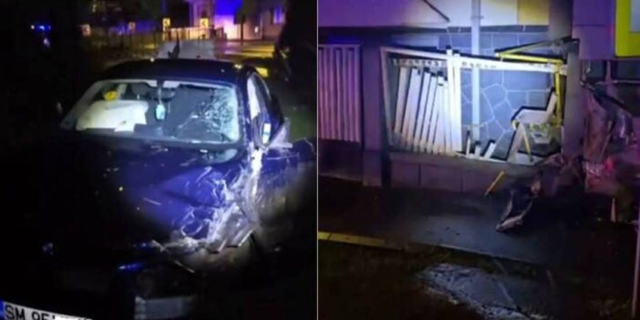Accident în Seini, la un pas de tragedie