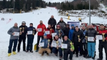 Polițiștii s-au întrecut la schi și snowboard pe Pârtia Olimpică din Borșa