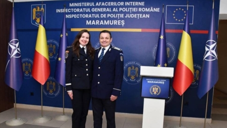 Tată și fiică, uniți de aceeași uniformă la IPJ Maramureș