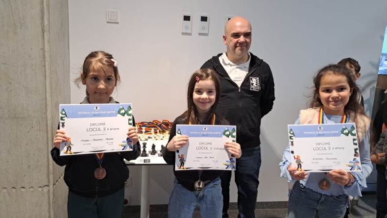 Festivalul Pegas Winter desfășurat la Cluj-Napoca a adus rezultate binemeritate pentru Academia de Șah Maramureș