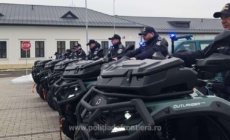Opt ATV-uri noi pentru supravegherea frontierei montane au ajuns la ITPF Sighetu Marmației