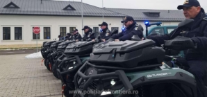 Opt ATV-uri noi pentru supravegherea frontierei montane au ajuns la ITPF Sighetu Marmației