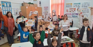 Proiectul „Desenează-mi viața ta”: lecție specială de limba franceză pentru elevii din Seini