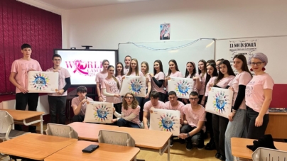 Elevii Liceului Teoretic „Bogdan Vodă” din Vișeu de Sus au marcat Ziua Internațională de Luptă împotriva Cancerului prin acțiuni de informare și conștientizare