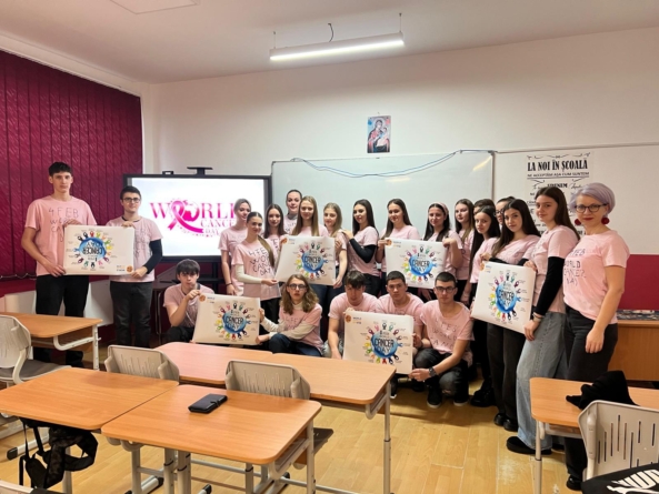 Elevii Liceului Teoretic „Bogdan Vodă” din Vișeu de Sus au marcat Ziua Internațională de Luptă împotriva Cancerului prin acțiuni de informare și conștientizare