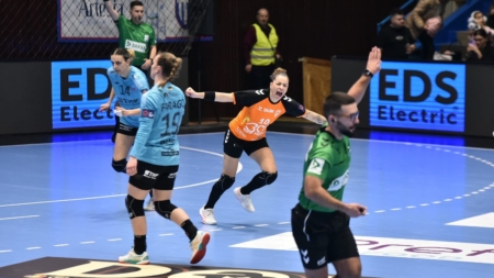 Un pas spre sferturile de finală ale EHF European League pentru fetele de la Minaur după victoria cu deținătoarea trofeului