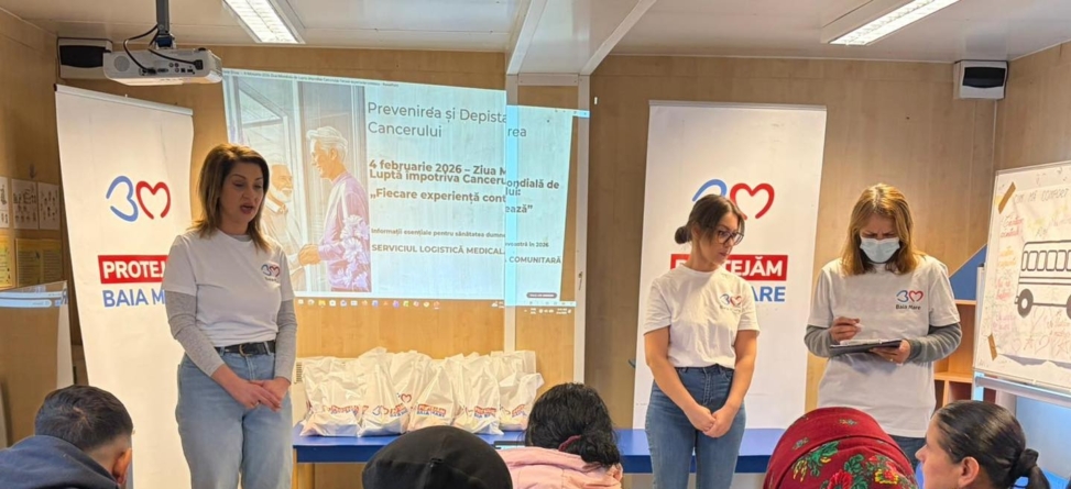 Serviciul Logistică Medicală Comunitară desfășoară luna aceasta o serie de acțiuni de informare și prevenire a cancerului în comunitățile vulnerabile din Baia Mare