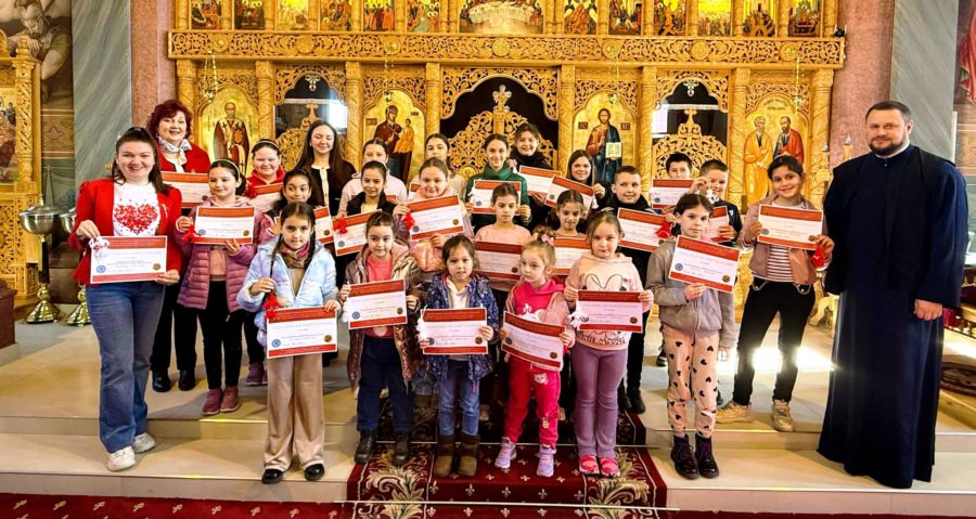 Parohia Săcălășeni a găzduit un atelier de confecționat mărțișoare
