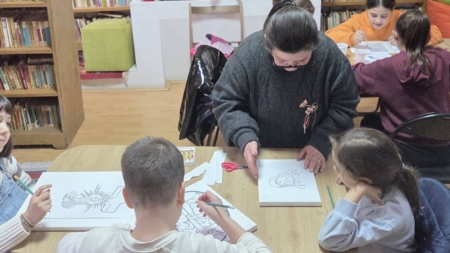 A avut loc prima întâlnire în cadrul atelierelor de pictură a icoanelor la Biblioteca Orășenească Vișeu de Sus