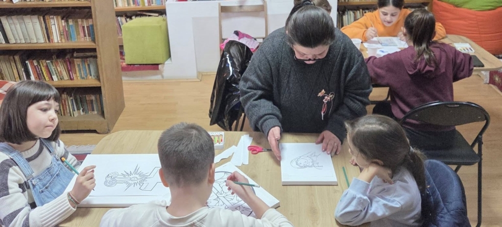 A avut loc prima întâlnire în cadrul atelierelor de pictură a icoanelor la Biblioteca Orășenească Vișeu de Sus