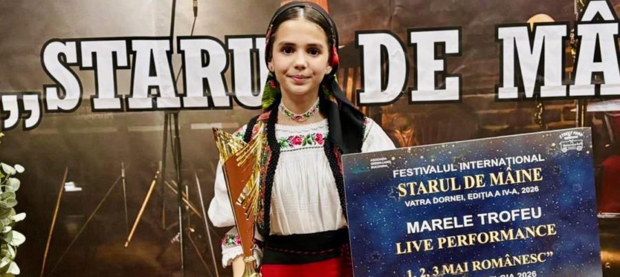 Rebecca Maria Danci a obținut Marele Trofeu al Festivalului Internațional „Starul de Mâine” de la Vatra Dornei