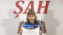 Carla Marchiș a urcat pe prima treaptă a podiumului în cadrul concursului de șah clasic desfășurat la Bicaz