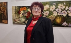 Lidia Buleandră a adus natura în pictură, la Centrul Cultural Pastoral „Sfântul Iosif Mărturisitorul” din Sighetu Maramației
