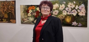 Lidia Buleandră a adus natura în pictură, la Centrul Cultural Pastoral „Sfântul Iosif Mărturisitorul” din Sighetu Maramației
