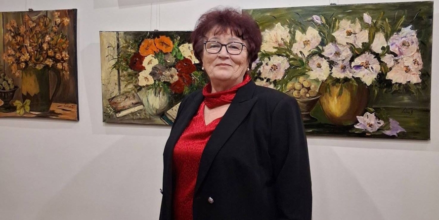 Lidia Buleandră a adus natura în pictură, la Centrul Cultural Pastoral „Sfântul Iosif Mărturisitorul” din Sighetu Maramației