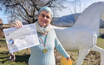 Artista băimăreană Iolanda Griga Gherghel, succes internațional la Milano