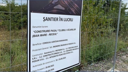 Restricții de circulație la „Pasaj Clubul Văcarilor (Baia Mare – Recea)”