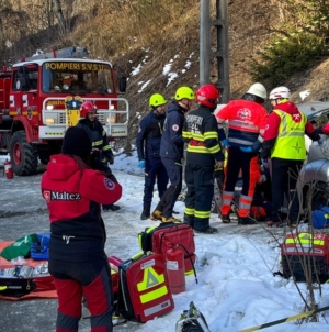 Exercițiul „Alunecare de teren pe raza UAT Poienile de sub Munte” a reunit echipajele de intervenție, de Ziua Protecției Civile în România