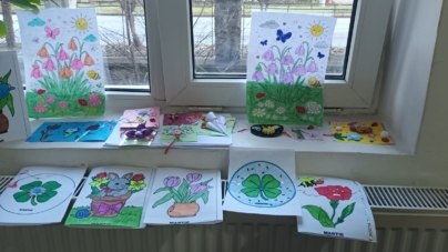 Copiii de la Centrul de Primire în Regim de Urgență Sighetu Marmației au întâmpinat primăvara cu desene și mărțișoare realizate manual