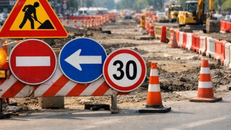 Restricții de circulație prelungite pe strada Victoriei