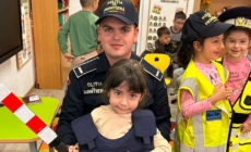 Poliția de Frontieră, la discuții cu prichindeii, la Sighet