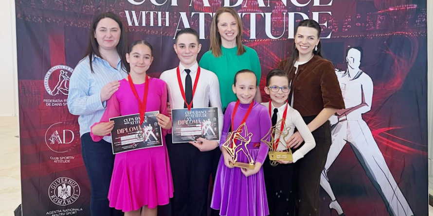 Rezultate frumoase obținute de DanceLight Baia Mare la „Cupa Dance with Attitude” din Cluj-Napoca