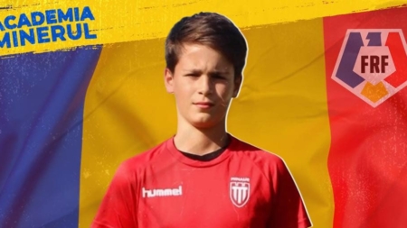 Jucător de la Academia de fotbal Minerul convocat la acțiunea de selecție a echipei naționale U15
