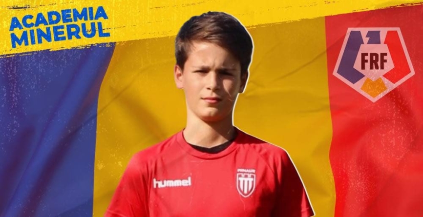 Jucător de la Academia de fotbal Minerul convocat la acțiunea de selecție a echipei naționale U15