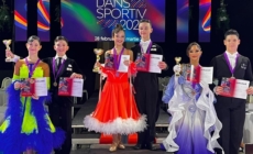 Podium pentru perechea David Indrecan-Antonia Mare la Campionatul Național de Dans Sportiv de la Timișoara