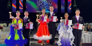 Podium pentru perechea David Indrecan-Antonia Mare la Campionatul Național de Dans Sportiv de la Timișoara