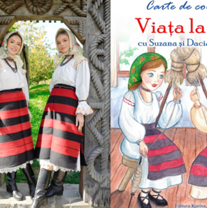 Gemenele folclorului maramureșean, Suzana și Daciana Vlad, lansează cartea de colorat „Viața la țară”, un mărțișor dedicat copiilor