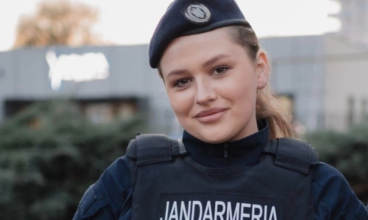 Cea mai tânără jandarmeriță din Maramureș: Nicoleta Rad a ales uniforma în locul catedrei