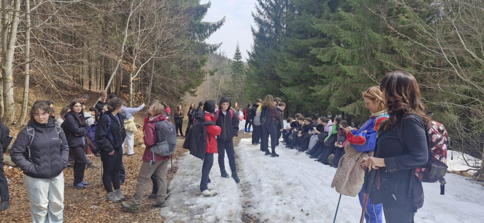 Școala altfel: „Lucaciștii” au pornit în expediție pe Vârful Igniș