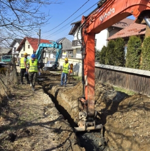 Primăvara a venit cu lucrări la rețeaua de apă și canalizare în Sighet