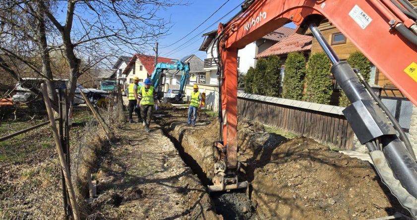 Primăvara a venit cu lucrări la rețeaua de apă și canalizare în Sighet