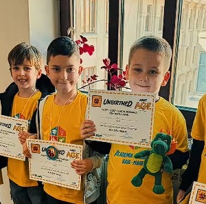 Academia de Robotică Baia Mare a obținut distincția Team Model Award în Finala Națională First Lego League Explore din București