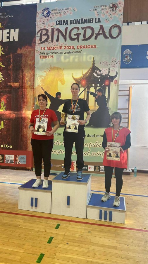 Eleva băimăreancă Șuba Daria Maria, pe podium la Campionatul Național de Wing Chun Kuen și Cupa României la Bingdao, desfășurate la Craiova