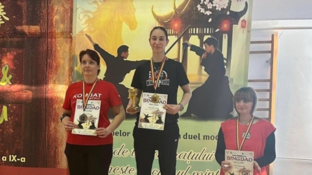 Eleva băimăreancă Șuba Daria Maria, pe podium la Campionatul Național de Wing Chun Kuen și Cupa României la Bingdao, desfășurate la Craiova